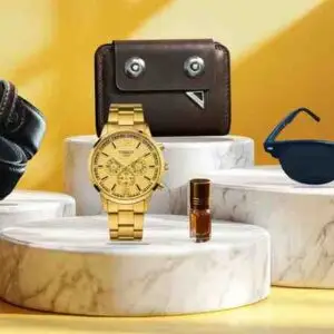 ওয়ালেট, ঘড়ি, সানগ্লাস, বেল্ট, আতর