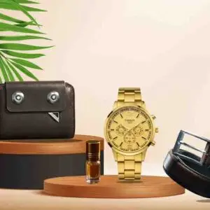 ওয়ালেট, ঘড়ি, বেল্ট, আতর