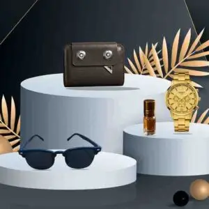 ওয়ালেট, ঘড়ি,  সানগ্লাস, আতর